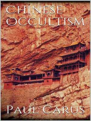 cover image of Chinese Occultism